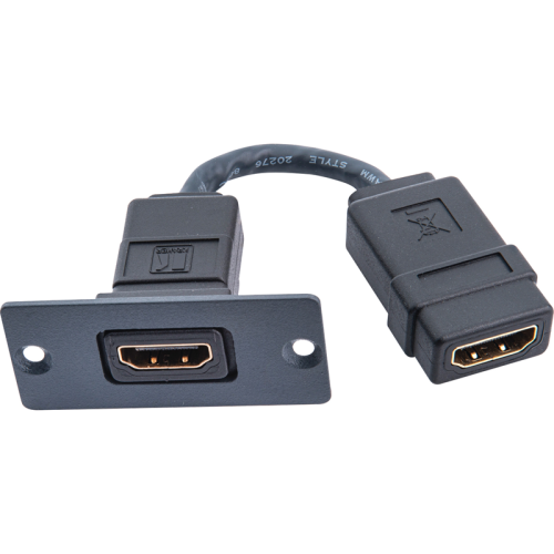 Модуль-переходник HDMI розетка-розетка; цвет черный [85-0009399]/ Модуль-переходник HDMI розетка-розетка; цвет черный (W-H(B))