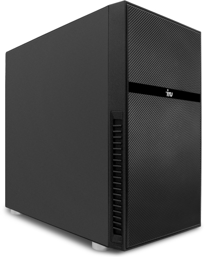 Компьютер IRU Опал 513 MT Core i3-10105 (3.7) 8Gb SSD256Gb DOS GbitEth 400W черный (RUS) (2005084)