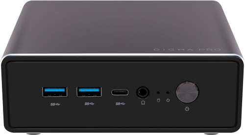 Компьютер Digma Pro Minimax U1 Core i5-1235U (1.3) 8Gb SSD256Gb noOS GbitEth WiFi BT 60W темно-серый/ черный (DPP5-8CXN01)