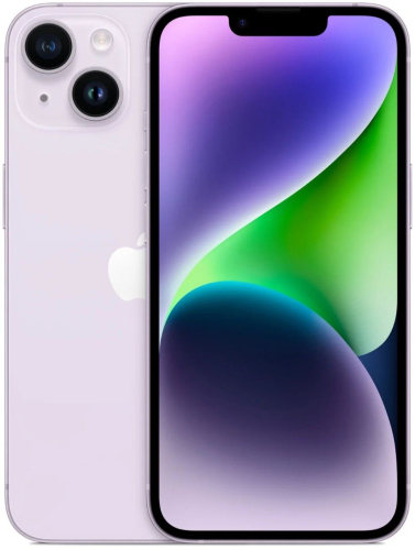 Смартфон Apple A2884 iPhone 14 128Gb фиолетовый моноблок 3G 4G 2Sim 6.1