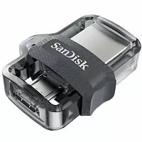 Эскиз Флеш накопитель 64GB SanDisk Ultra Dual Drive m3.0 USB 3.2 gen1/micro USB (SDDD3-064G-G46)