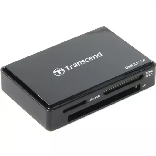 Устройство чтения карт памяти Transcend RDC8, all-in-1, SD /microSD/CompactFlash, USB 3.1 Gen 1, micro USB - USB Type C (TS-RDC8K2)