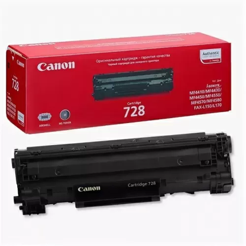 Картридж Canon 728, черный, 2100 стр., для MF4580dn/4570dn/4550dn/4450/4430/4410 (3500B010)