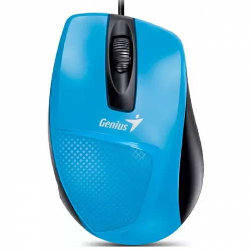 Мышь Genius DX-150X, Wired, голубая/чёрная, Optical, 1000dpi, USB (31010231102)