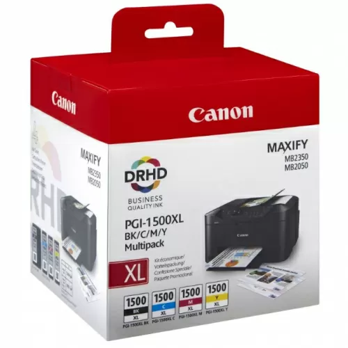 Картриджи комплектом CANON PGI-1400XL, голубой, желтый, пурпурный, черный, 1020 страниц, для MAXIFY МВ2040/МВ2340 (9185B004)