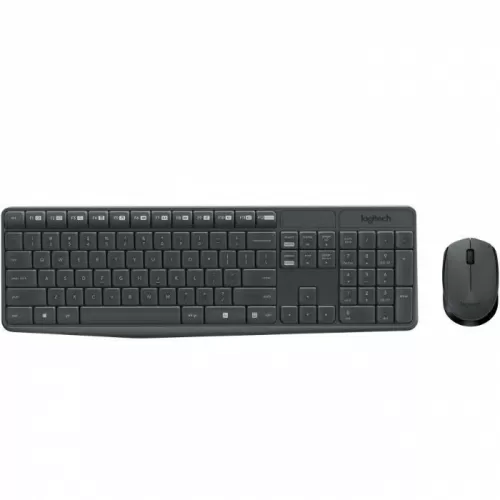 Клавиатура и мышь Logitech Wireless Desktop MK235, USB, Black (920-007948)