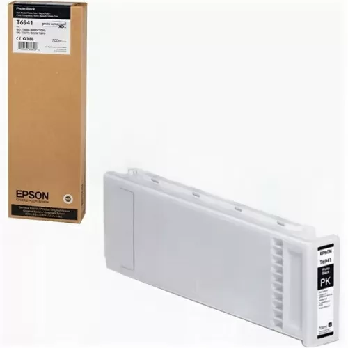 Картридж Epson T6941 черный 700 мл для SureColor SC-T3000/T5000/T7000 (C13T694100)
