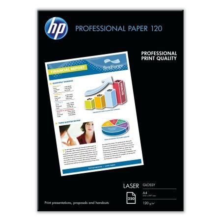 Бумага HP глянцевая профессиональная для лазерной печати 120 гр/ м2 – A4 - 250 листов (CG964A)