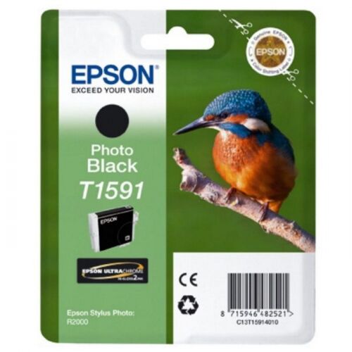 Картридж струйный Epson T1591, фото черный, 850 стр., для Epson St Ph R2000 (C13T15914010)