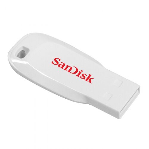 Флеш накопитель 16GB SanDisk CZ50 Cruzer Blade, USB 2.0, White (SDCZ50C-016G-B35W)
