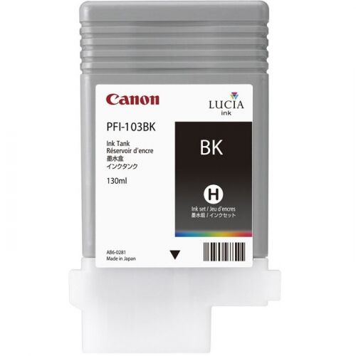 Картридж струйный CANON PFI-103BK черный 130 мл для imagePROGRAF iPF5100, iPF6100 (2212B001)