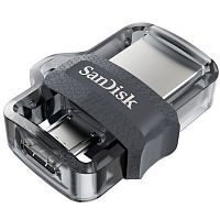 Эскиз Флеш накопитель 64GB SanDisk Ultra Dual Drive m3.0 USB 3.2 gen1/micro USB (SDDD3-064G-G46)
