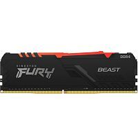 Модуль памяти Kingston FURY Beast RGB DDR4 8GB 3200MHz CL16 DIMM 288-pin 1.35V (KF432C16BBA/8)