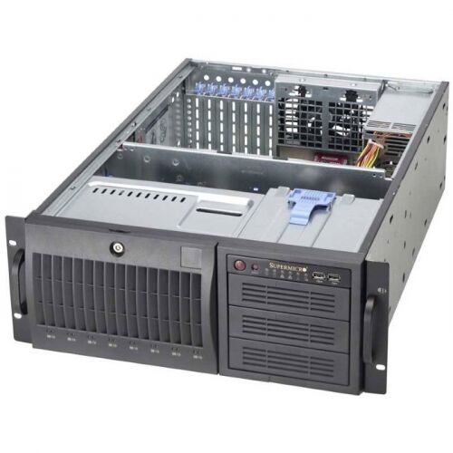 Серверный корпус Supermicro SuperChassis 4U/TWR 743TQ-865B-SQ/ noMB (eATX)/ noHDD (up 8LFF)/ 1x 865W (up1) (CSE-743TQ-865B-SQ) фото 3