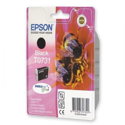 Картридж струйный Epson T0731, черный, 230-260 стр., для C79/CX3900/4900/5900 (C13T10514A10)
