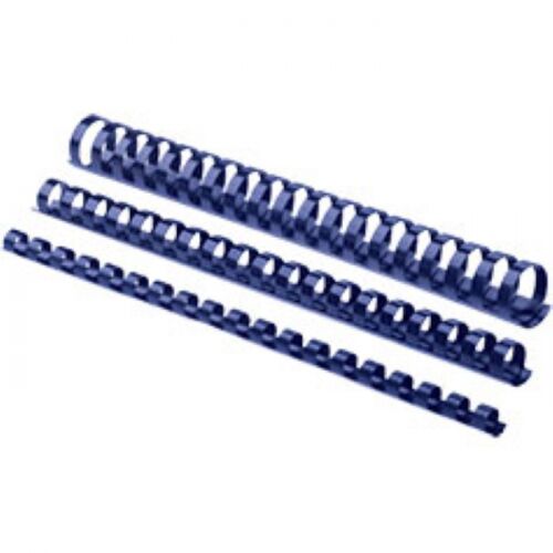 Пружины для переплета пластиковые Fellowes, 14 мм., 81-100 листов, 100 шт., 21 кольцо, синие. (FS-53467)
