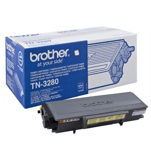 Тонер Картридж Brother TN3280, черный, 8000 стр., для Brother HL-5340D/5350DN/5370DW