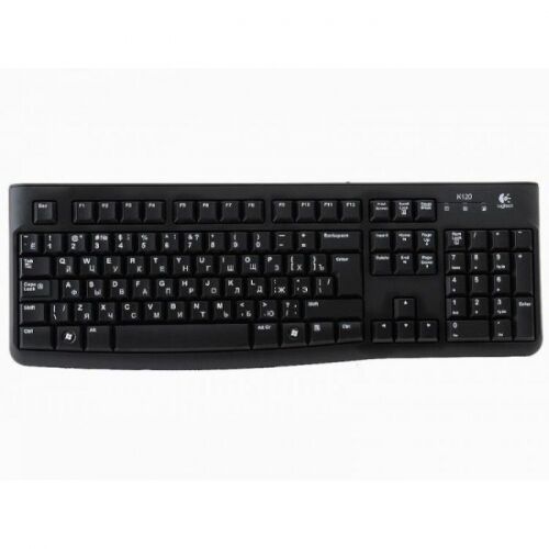 Клавиатура Logitech K120, Wered, USB, Black [920-002522]