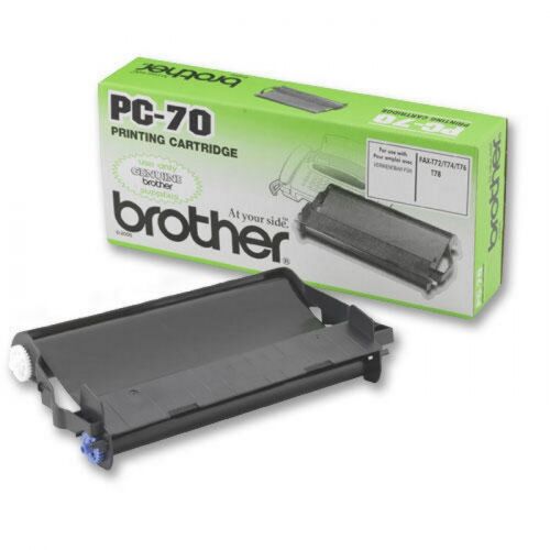 Картридж Brother PC-70, черный, 144 стр.,термопленка для Fax T72/74/76/78/645/685/727/737 (PC70)