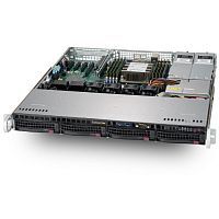 Серверная платформа Supermicro SuperServer 5019P-MTR/ no CPU (x1)/ no RAM (x8)/ no HDD (up 4LFF)/ Int. RAID/ 2x 10GbE/ 2x 400W (up 2) (SYS-5019P-MTR)