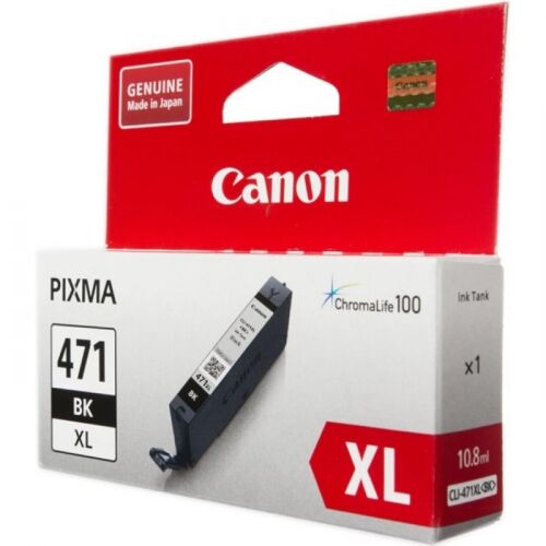 Картридж струйный Canon CLI-471XLBK, черный, 810 страниц, для Pixma MG5740/MG6840/MG7740 ( 0346C001)