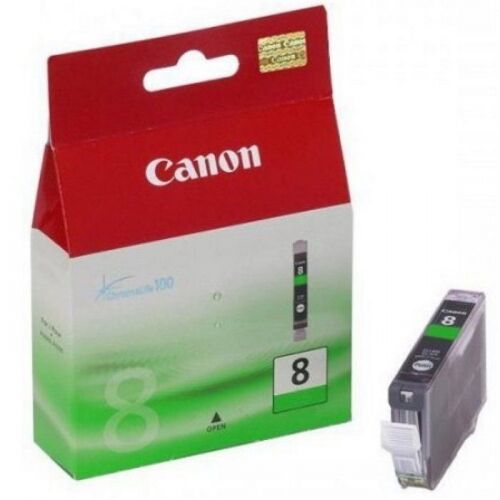 Картридж CANON CLI-8, зеленый, 200 страниц, Pixma MP500/800,Pixma IP6600D, 5200, 5200R, 4200 (0627B001)
