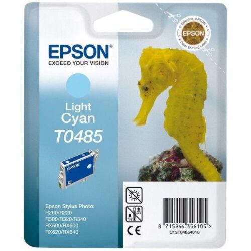 Картридж струйный Epson T0485 светло-голубой 430 страниц для Epson St Ph R300/RX500 (C13T04854010)