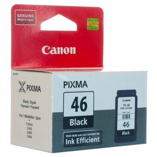 Картридж струйный Canon PG-46, черный, 400 стр., для Pixma E404 (9059B001)