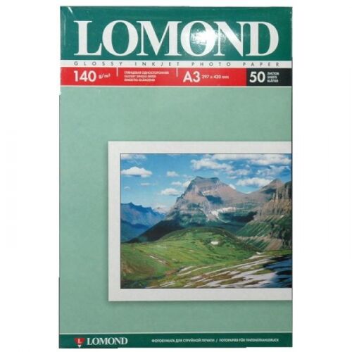 Бумага Lomond 0102066 A3/140г/м2/50л./белый глянцевое для струйной печати