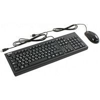 Эскиз Клавиатура и мышь ASUS U2000 черная USB (90-XB1000KM00050)