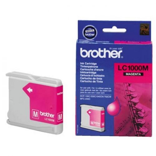 Картридж Brother LC1000M, пурпурный, 400 стр., для DCP130C/330С, MFC-240C/5460CN/885CW/DCP350