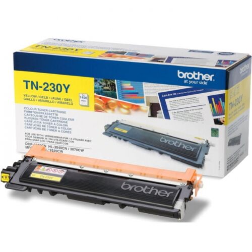 Картридж Brother TN-230Y желтый 1400 страниц для HL3040/DCP9010CN/MFC9120CN (TN230Y)