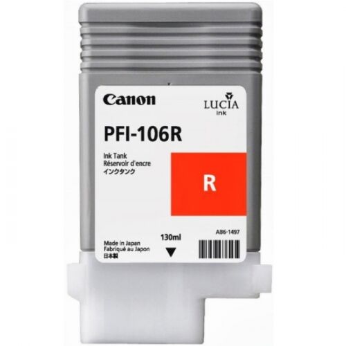 Картридж струйный Canon PFI-106R красный 130 мл для imagePROGRAF iPF6400, iPF6450 (6627B001)