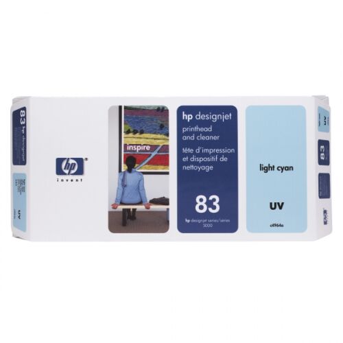 Набор HP 83, светло-голубая печатающая головка Light Cyan UV Printhead and Printhead Cleaner (C4964A)