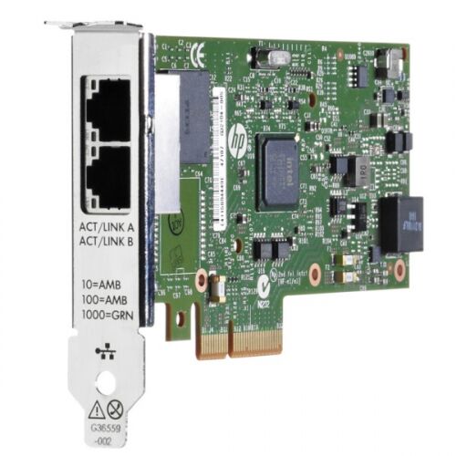 Адаптер HP Ethernet Adapter, 361T, 2x1Gb, PCIe (2.0), for DL165/ 580/ 980G7 & Gen8-servers (652497-B21)