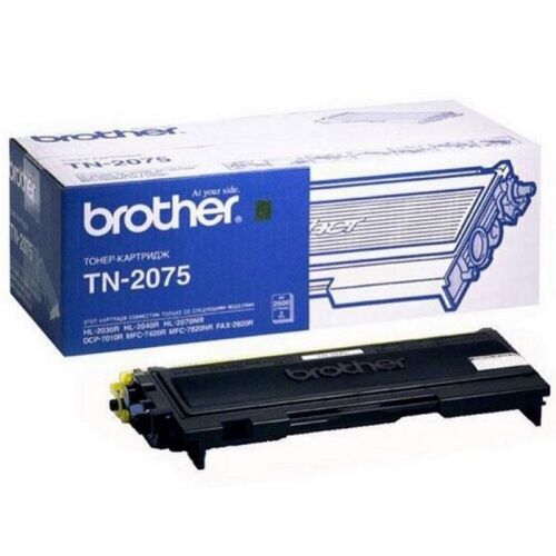 Тонер картридж Brother TN-2075, черный, 2 500 стр., для HL2030/2040/2070N, DCP7010/7025, MFC7420/7820N, FAX2825/2920 (TN2075)