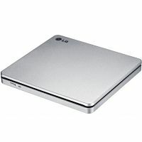 Оптический привод LG DVD-RW ext. Silver Slim Ret (GP70NS50.AHLE10B)