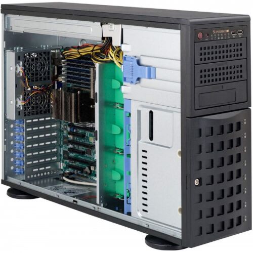 Серверный корпус Supermicro SuperChassis 745TQ-R800B 4U/TWR/ noHDD (up 8LFF)/ 2x 800W (up 2) (CSE-745TQ-R800B) фото 2