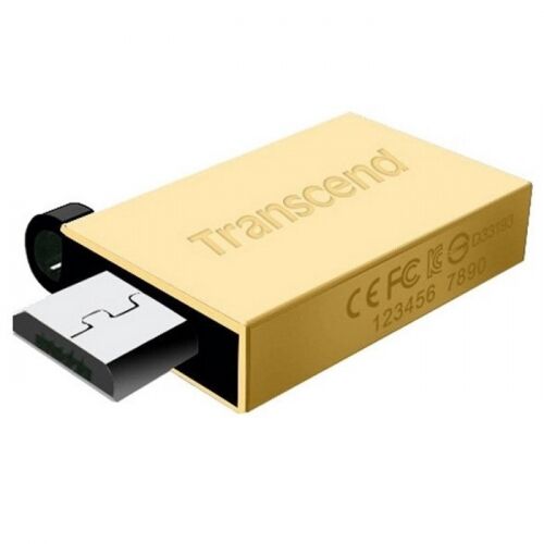 Флеш-накопитель Transcend JetFlash 380 USB 2.0 16 Гб металл золотистый (TS16GJF380G) фото 2