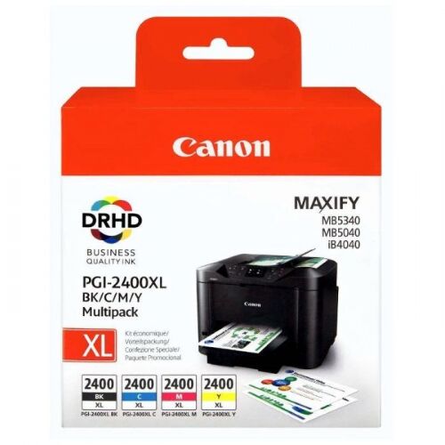 Картриджи набор Canon PGI-2400XL, черный/голубой/пурпурный/желтый, 2500 страниц, для iB4040/МВ5040/5340 (9257B004)