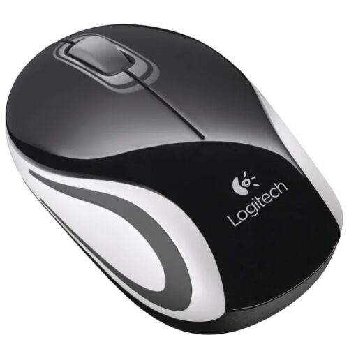 Мышь Logitech Mini M187, Wireless , USB, Black-white (910-002731) фото 2