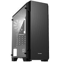 Корпус Zalman S3, черный, без БП, 2x3.5", 2x2.5", ATX, 2x120mm, 2xUSB2.0, 1xUSB3.0, audio bott PSU (S3 BLACK)