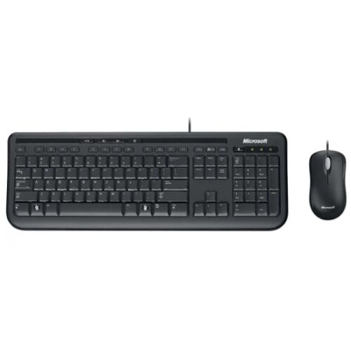 Клавиатура и мышь Microsoft Wired Desktop 600, USB, Black (3J2-00015)