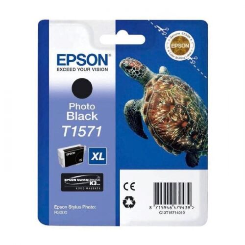 Картридж Epson T1571, черный, 850 стр., для ST PH R3000 (C13T15714010)