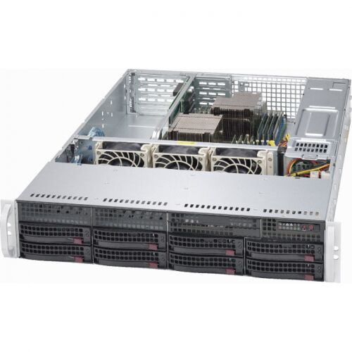 Серверная платформа Supermicro SuperServer 6028R-WTRT/ no CPU x(2)/ no RAM (x16)/ no HDD (up 8LFF)/ iC612 RAID/ 2x 10GbE/ 2x 740W (up 2) (SYS-6028R-WTRT)