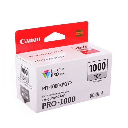 Картридж CANON PFI-1000 PGY Photo, серый, 80мл., для PRO1000 (0553C001)