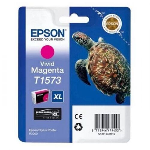 Картридж струйный Epson T1573, пурпурный, 850 стр., для Epson St Ph R3000 (C13T15734010)