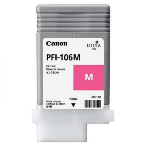 Картридж струйный Canon PFI-106M пурпурный 130 мл. для imagePROGRAF iPF6400, iPF6450 (6623B001)