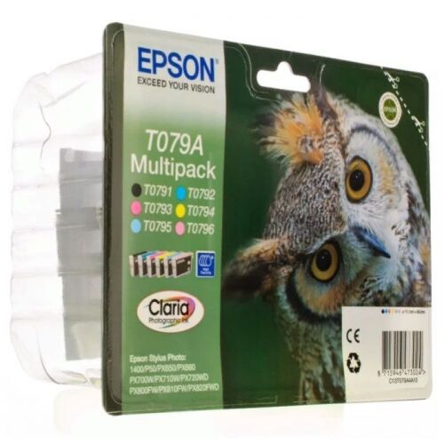 Картридж струйный Epson C13T079A4A10, многоцветный набор, для Epson SP P50/PX660/PX720WD