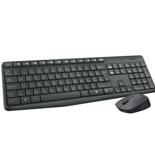 Клавиатура и мышь Logitech Wireless Desktop MK235, USB, Black (920-007948) фото 2